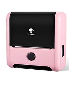 Phomemo M200 Barcode Label Printer - 2022 Upgrade 3 Inch 80mm Series M110 Label Maker Cube WiFi Bluetooth Thermal Label Printer for Labeling, QR Code, Barcode, Retail, Images for Small Business- Pink