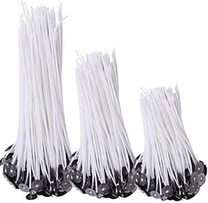 COLIBROX 150pcs Natural Candle Wicks, 50pcs 8