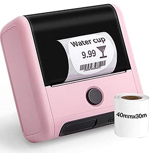 M200 Label Maker - Thermal Label Maker Machine Portable Handheld Label Printer for Small Business, 80mm/3Inch Barcode Label Printer, Easy to Use for Cable/Candle/Name/Shipping Label